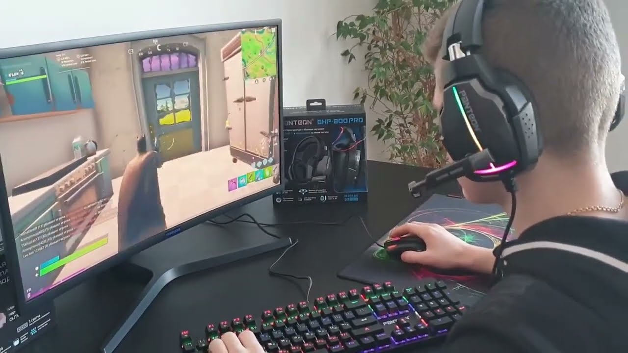 PANTEON GHP 800 PRO игровая стереогарнитура с объемным звуком 7 1 и виброоткликом на низкие частоты