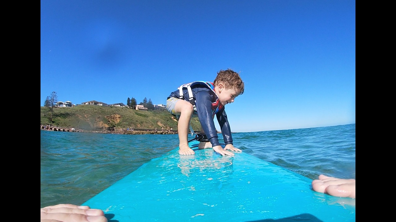 Learn to surf. Leo 3yro