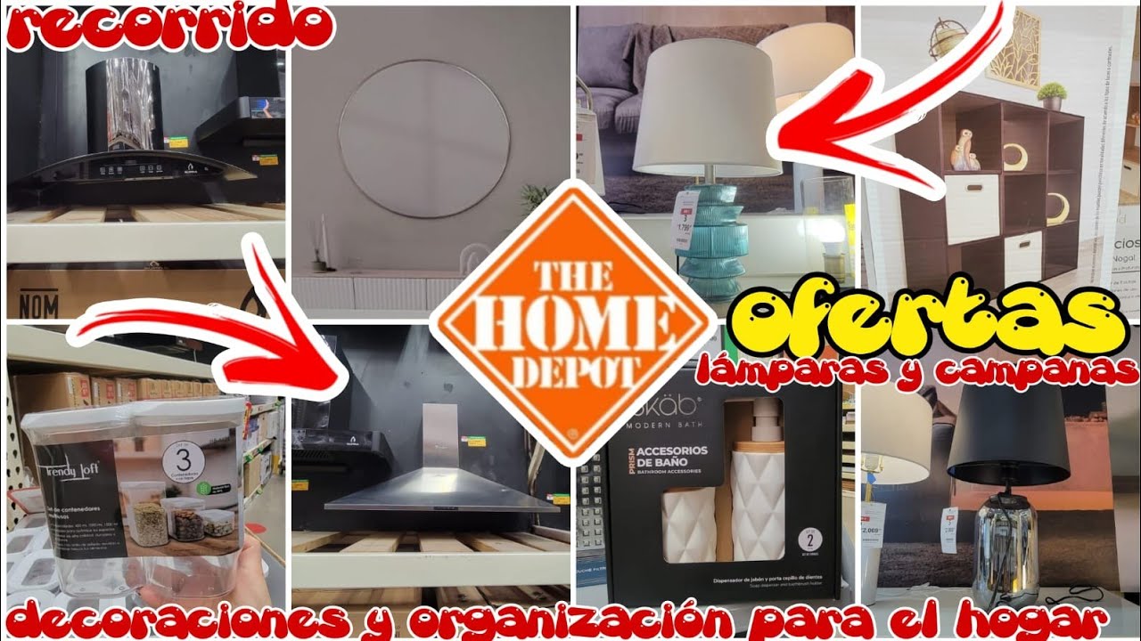 HOME DEPOT RECORRIDO OFERTAS 🤑🥂 LÁMPARAS CAMPANAS DE COCINA Y MÁS 😍 DECORACIONES PARA EL HOGAR