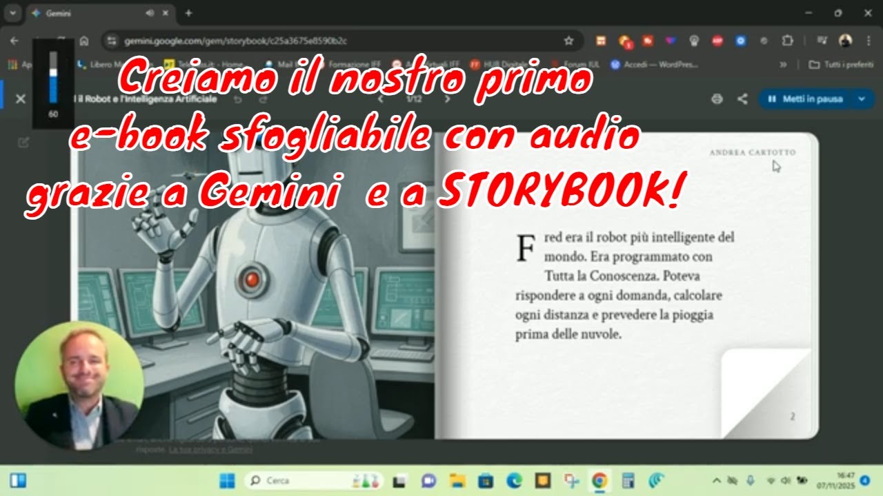 Andrea Cartotto - Crea il tuo primo e-book o audiolibro illustrato con Google Gemini e Storybook