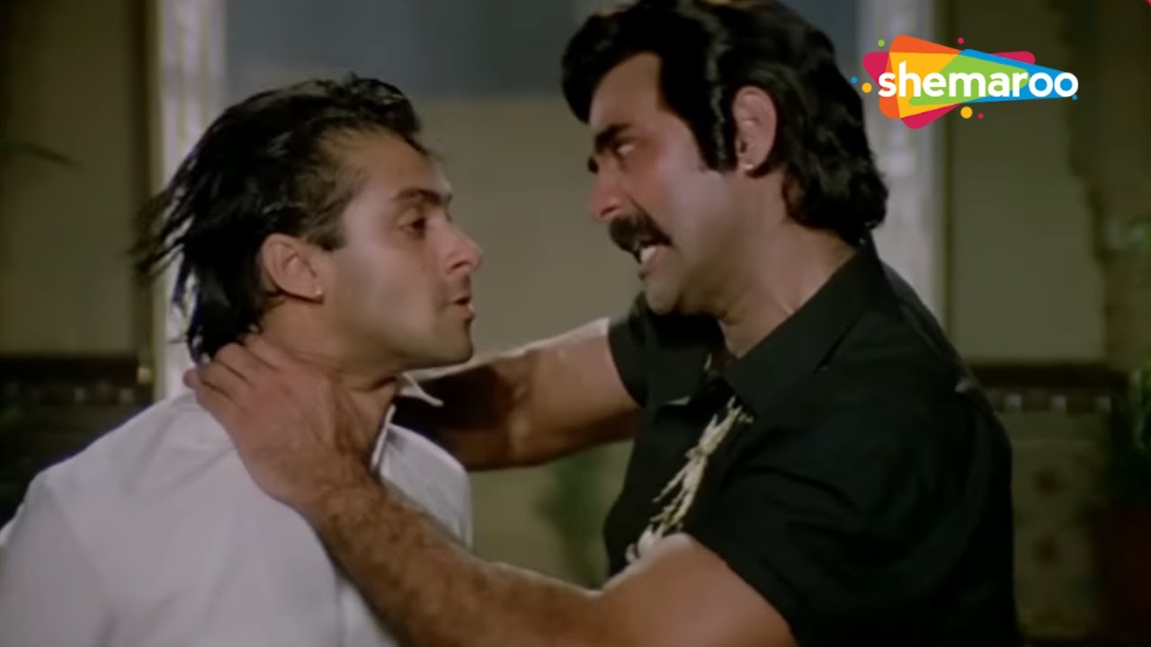 तुम्हारे बाप के जवाब में हम तुम्हारी लाश भेजेंगे | Salman Khan, Chandni, Pran, Puneet Issar | Scene