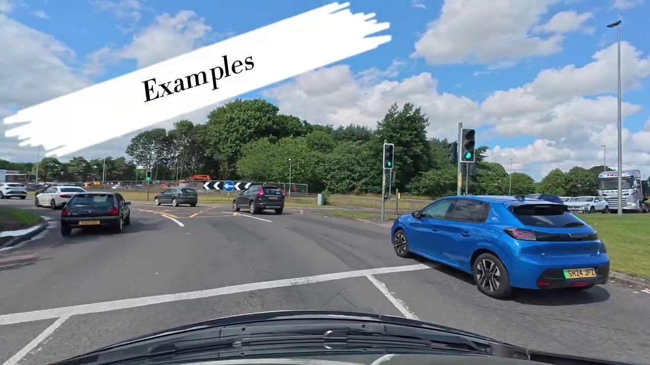 Inveralmond roundabout in Perth | Scotland | How to deal safely with yellow box junction