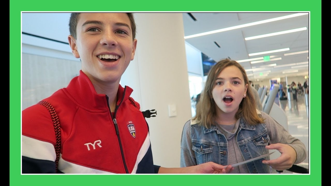 BRENNAN WINS AIRPORT CHECK IN | Flippin' Katie