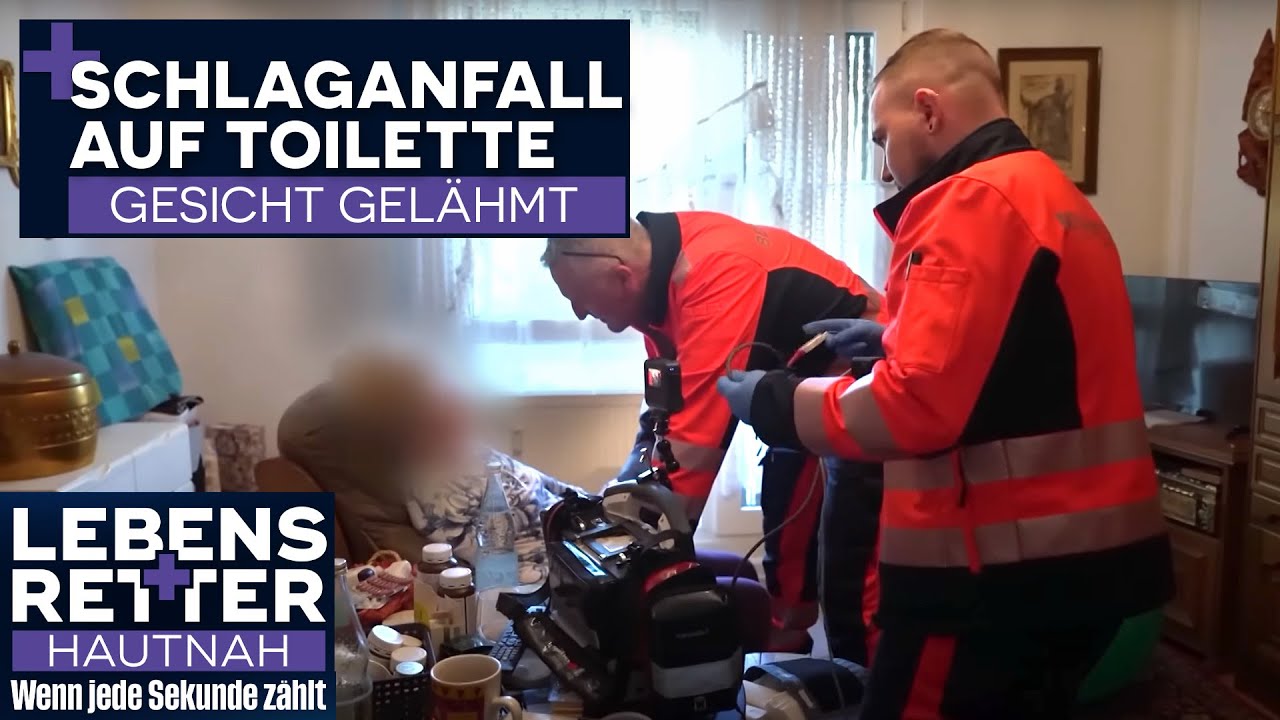 Pl&ouml;tzlich gel&auml;hmt! Schlaganfall auf der Toilette | Lebensretter hautnah | SAT.1