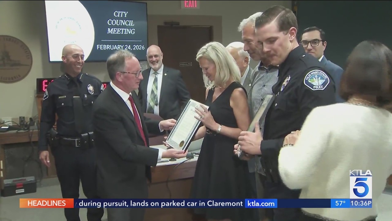 SoCal heroes honored for saving bicyclist's life