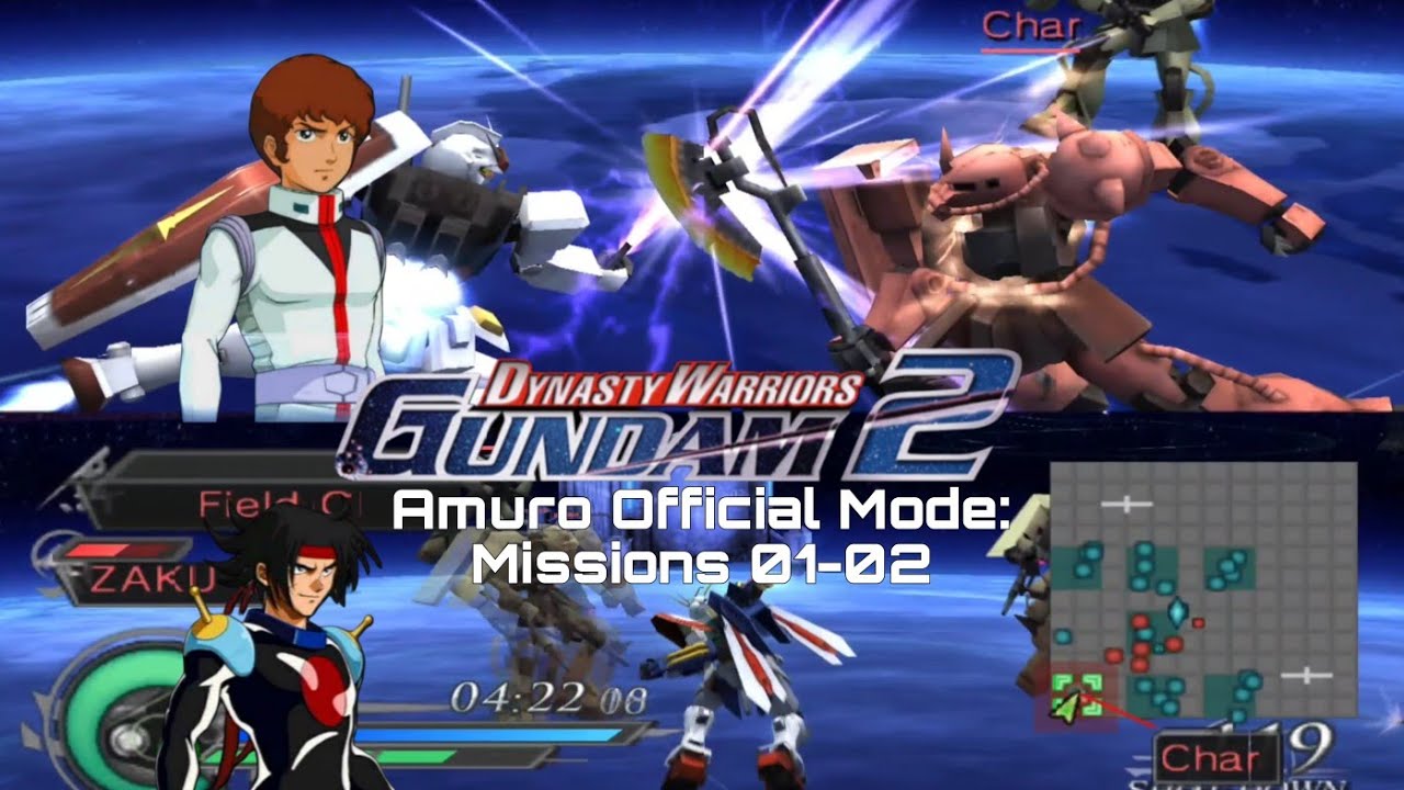 Amuro Official Mode #1 - Dynasty Warriors Gundam 2 - Co-Op Multiplayer Gameplay - AetherSx2