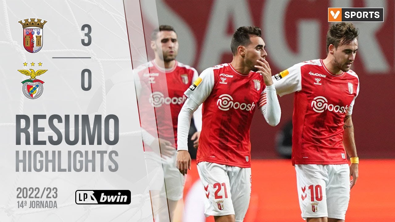 Highlights | Resumo: SC Braga 3-0 Benfica (Liga 22/23 #14)
