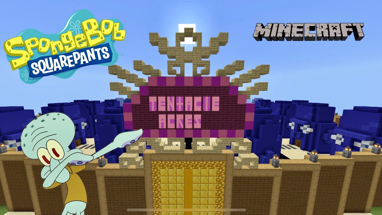Minecraft Spongebob Squarepants Tentacles Acres!!! (Skit)