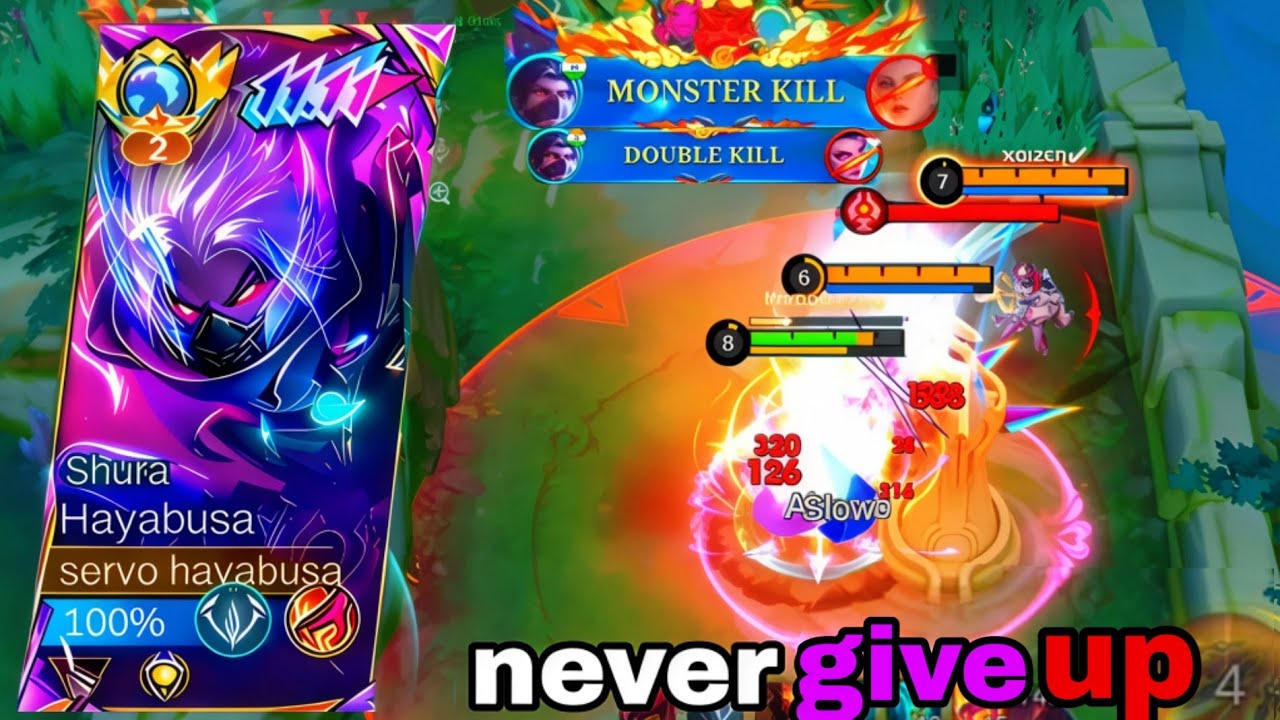 NEVER GIVE UP HAYABUSA GAMEPLAY IN RANKED | SERVO HAYABUSA 💪