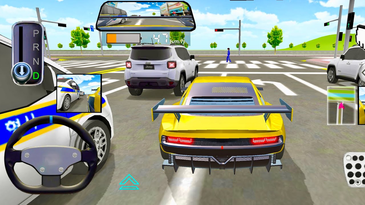 3 D Darving games 4K HD crazy #car #gameplay 