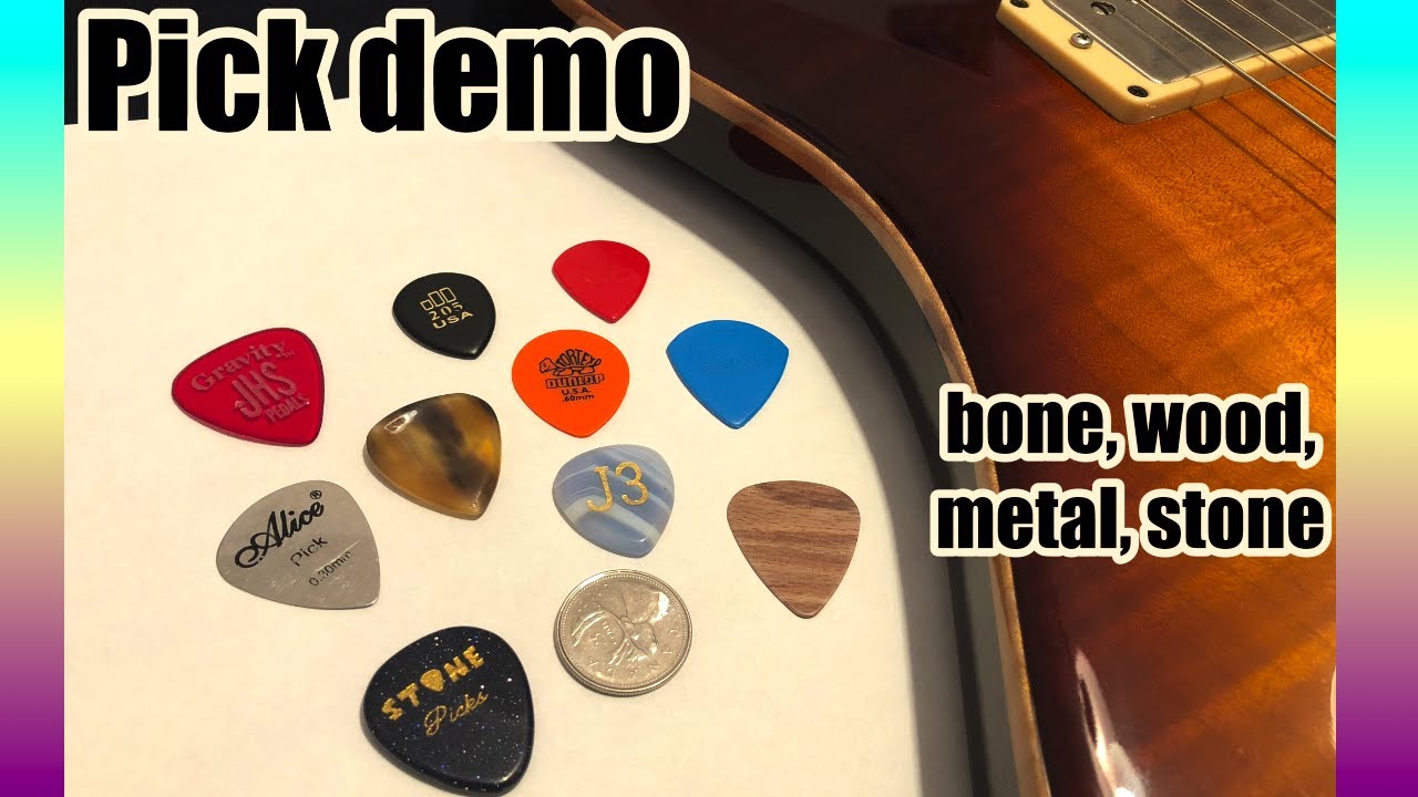 Guitar Pick Shootout - Metal, Bone, Wood, Stone, & more