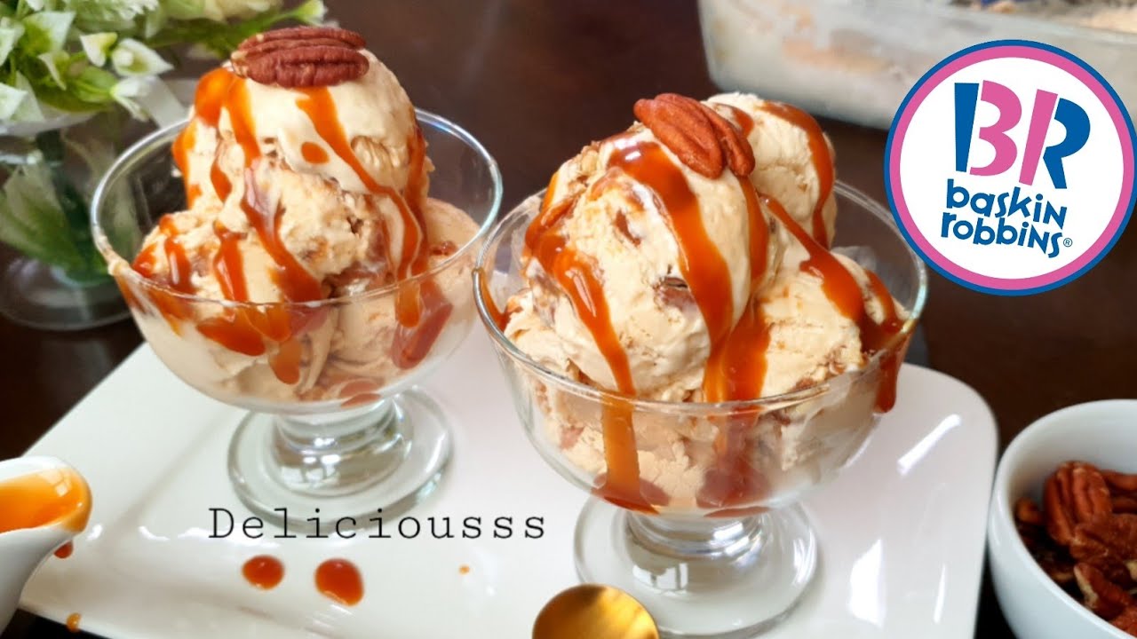 Praline and Cream Icecream Recipe | Baskin Robbins Praline and cream Icecream Recipe