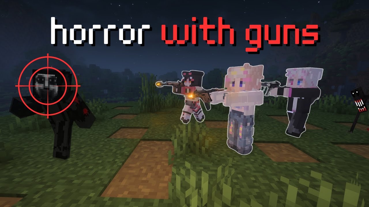 Horror Minecraft but we FIGHT BACK with Guns
