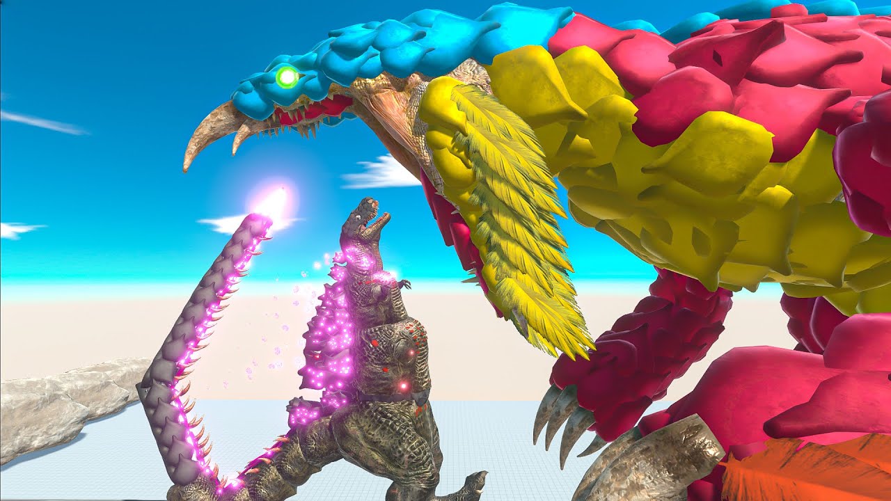 GODZILLA FIGHTS WORKSHOP UNITS - Animal Revolt Battle Simulator