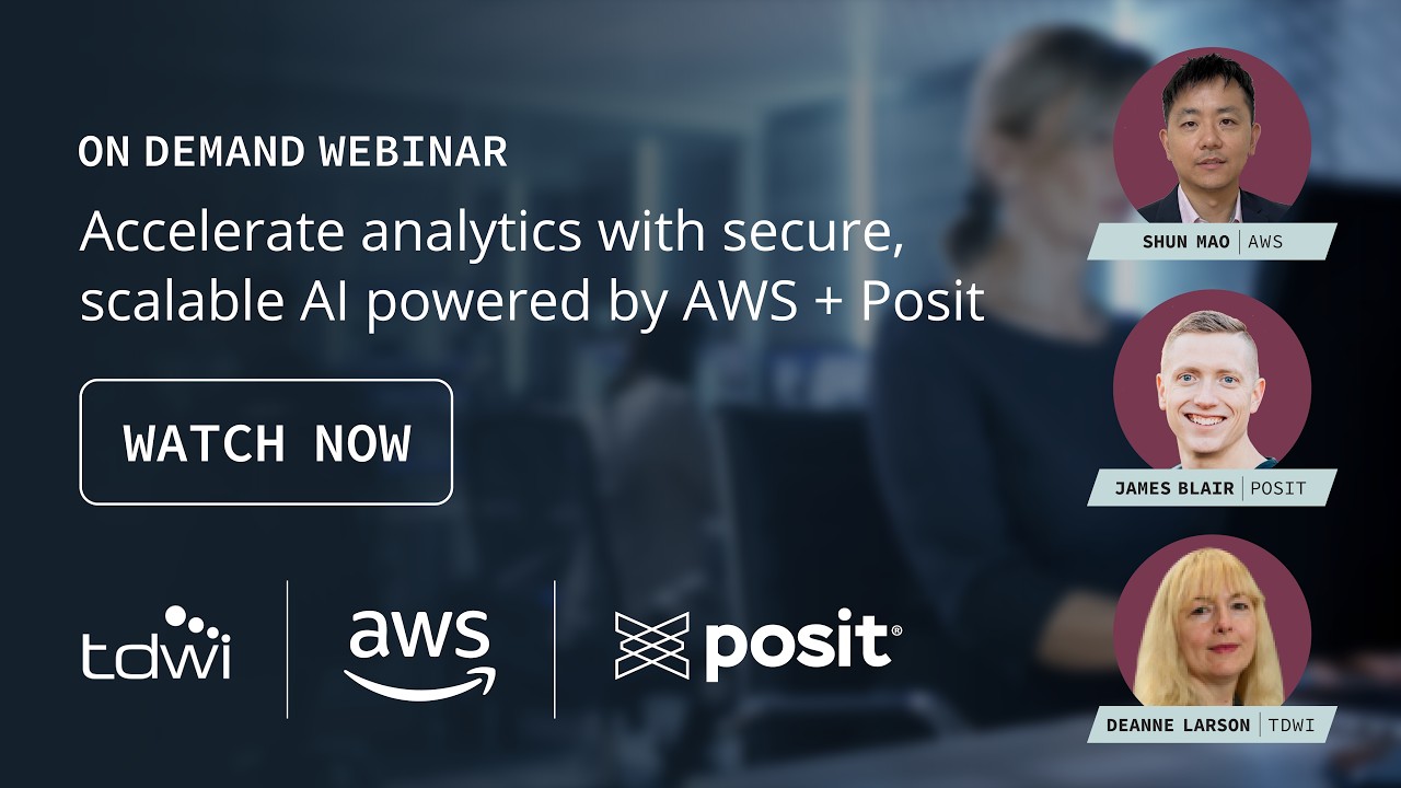 Human-in-the-Loop AI for Analytics with TDWI, AWS and Posit