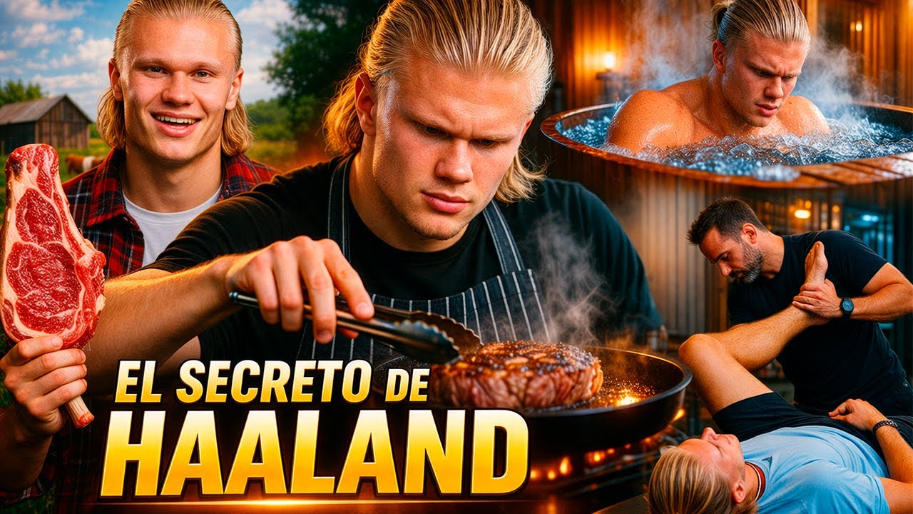 🥩 El SECRETO más raro de HAALAND: carne, leche cruda y baños de hielo ⚽❄️