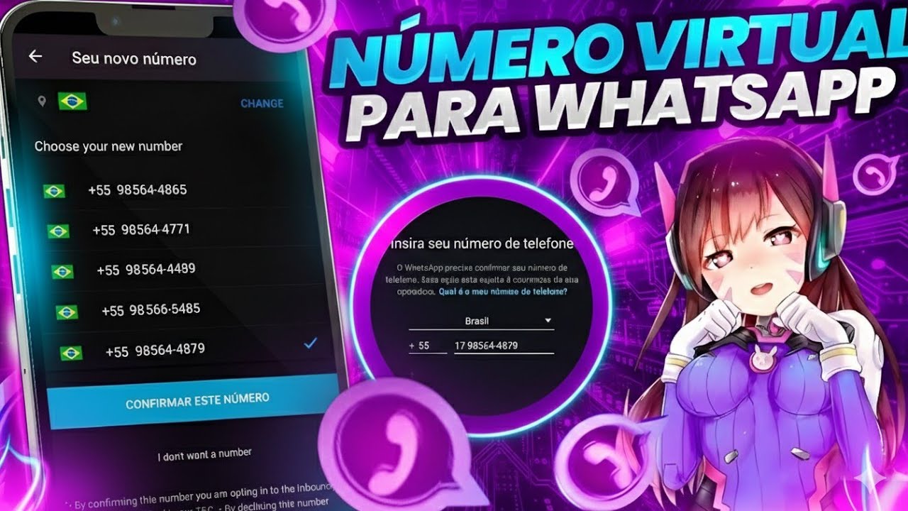 COMO CRIAR NÚMERO VIRTUAL PARA WhatsApp sem CHIP | Número Fake para WhatsApp 2026 (passo a passo)✅