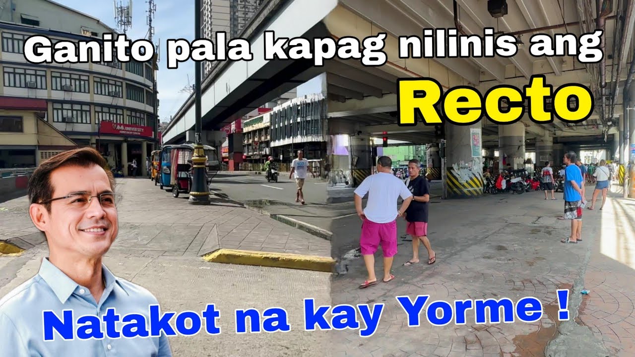 Luminis bigla ang Recto ! Pina tangal mga basura ! Inunahan na nila si Yorme ! MANILA JUNE 24 2025