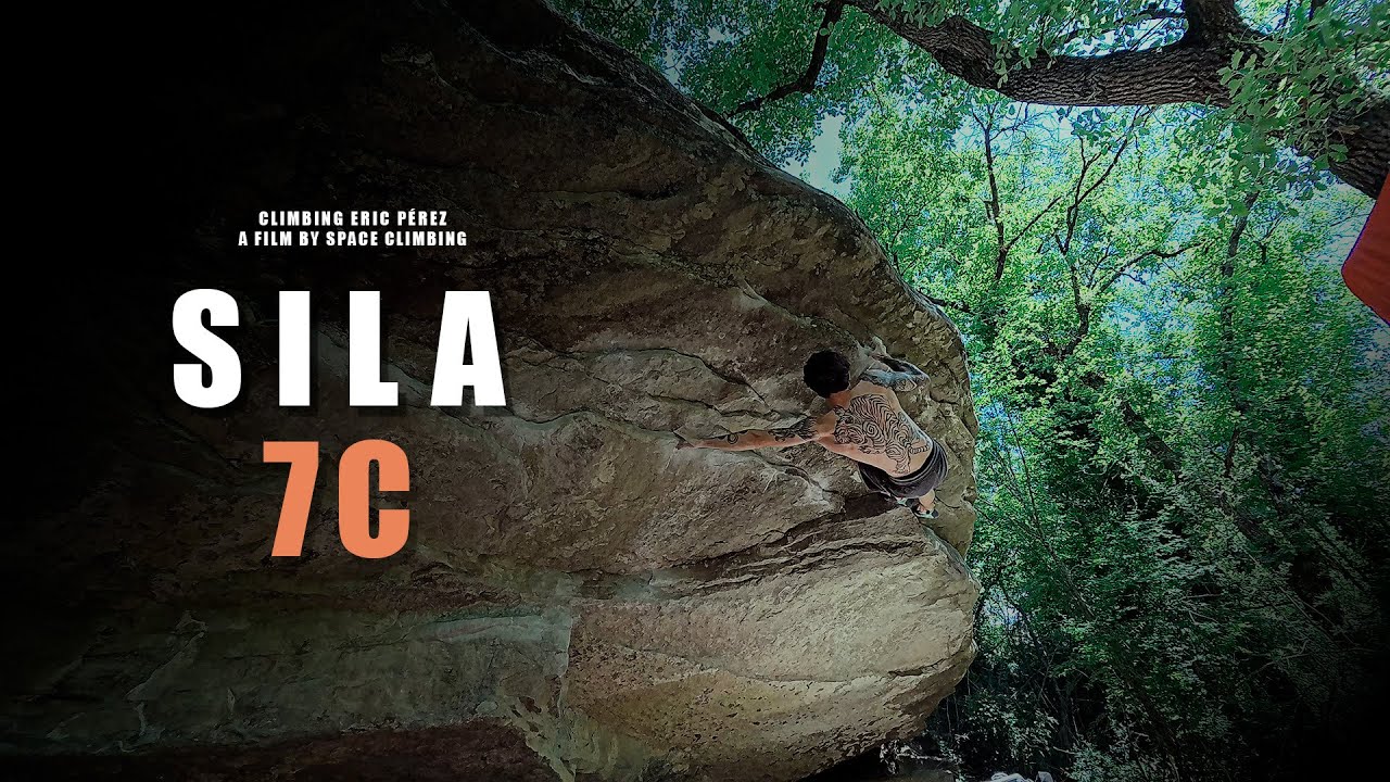 Escalando Sila 7C en Roca - La Comarca