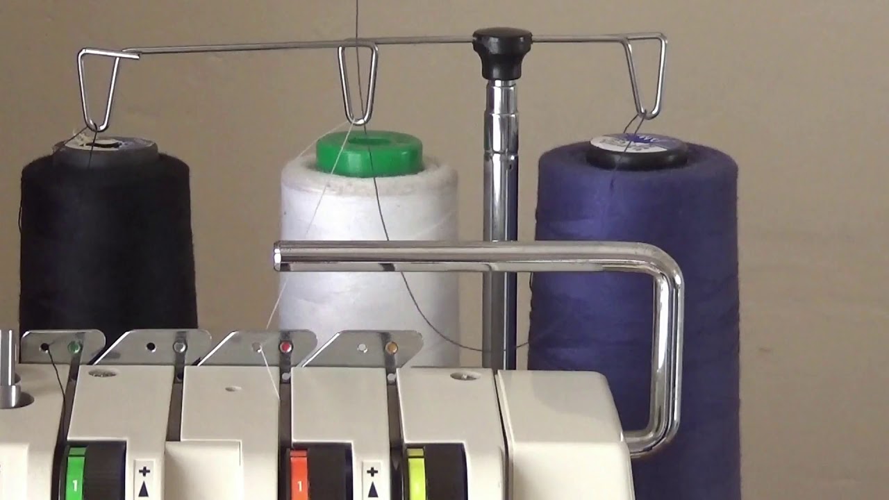 how to thread on Singer 14 u132 overlocker