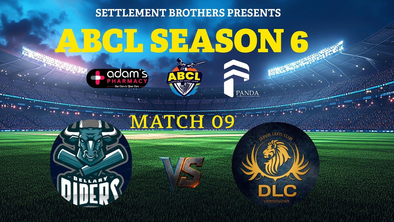 SETTLEMENT BROTHERS PRESENTS ABCL SEASON 6 || Kings Varapuzha vs Bellary Riders || MATCH 09