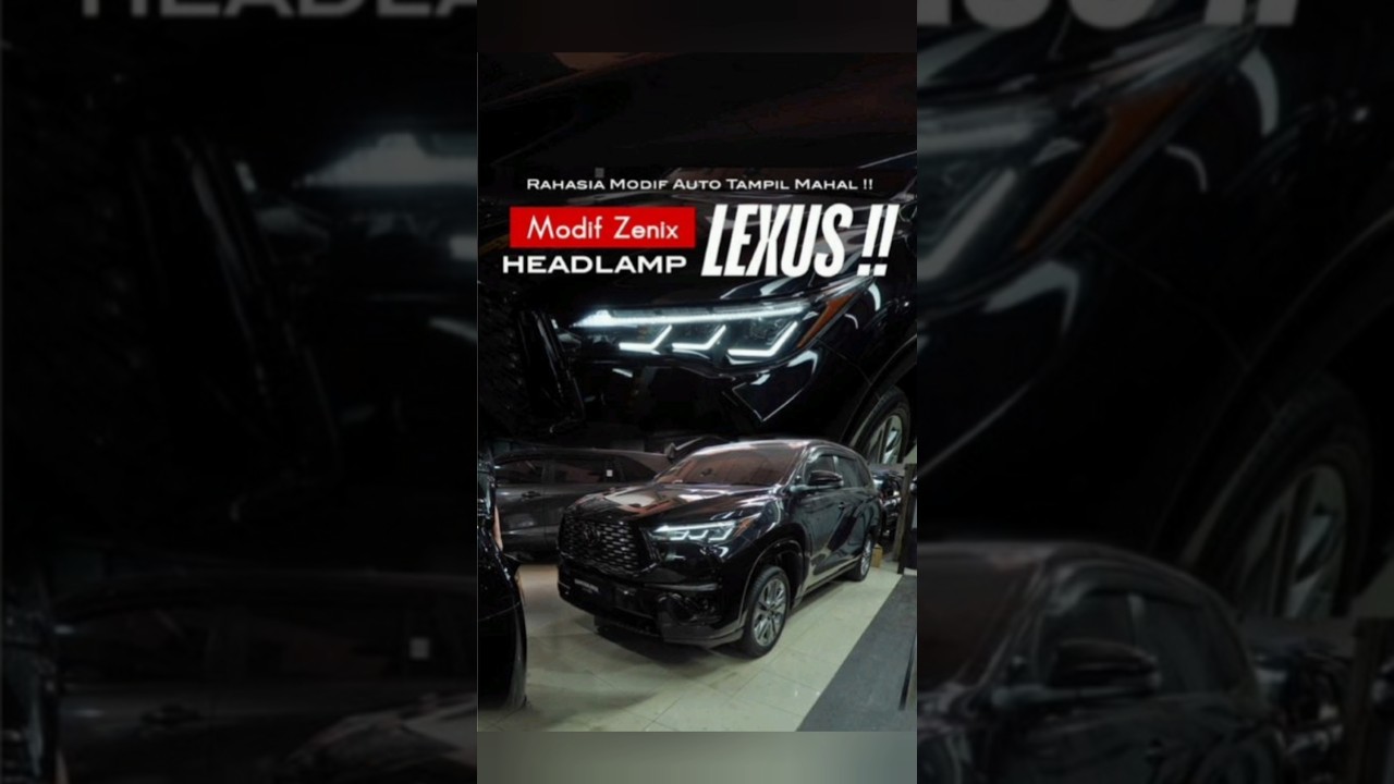 RAHASIA MODIF ZENIX TAMPIL MAHAL !! UPGRADE HEADLAMP 3 PROJECTOR