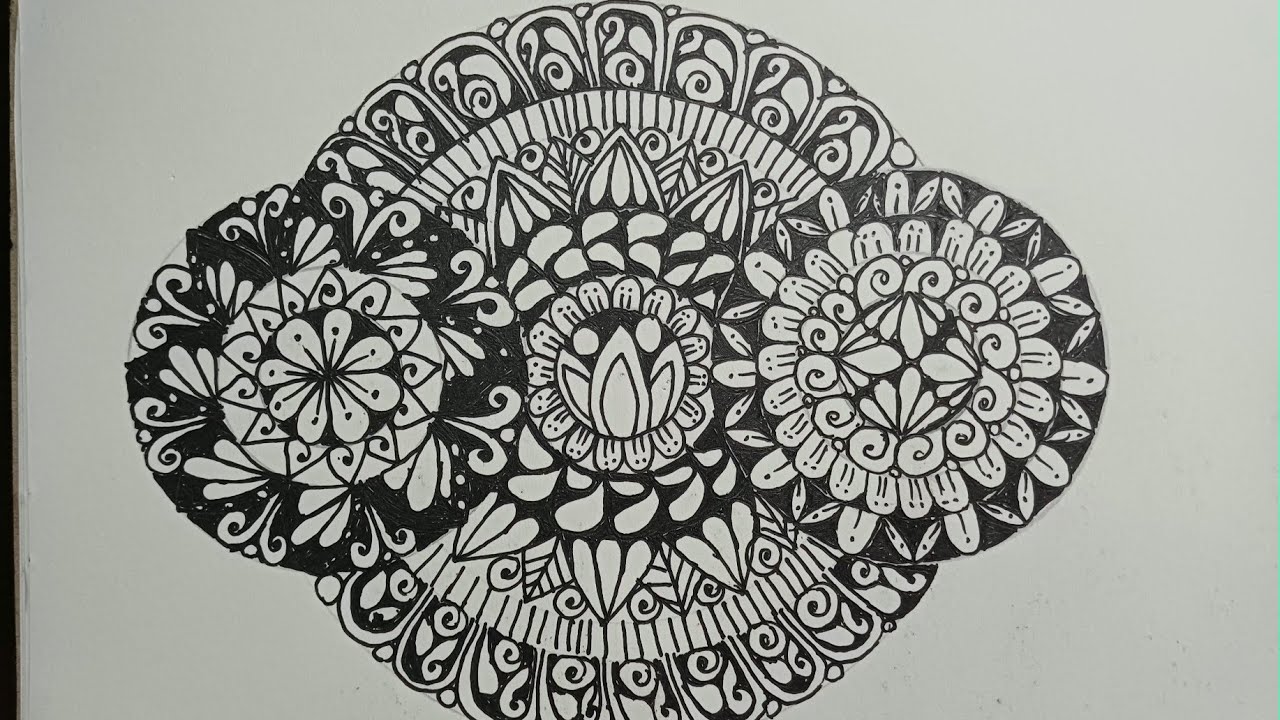 How to draw mandala art for begginers || Easy mandala art for begginers ||#mandalaart #easyart 