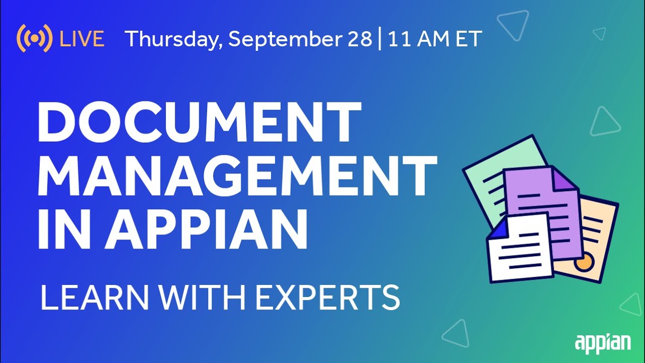 Управление документами в Appian | Учитесь у экспертов