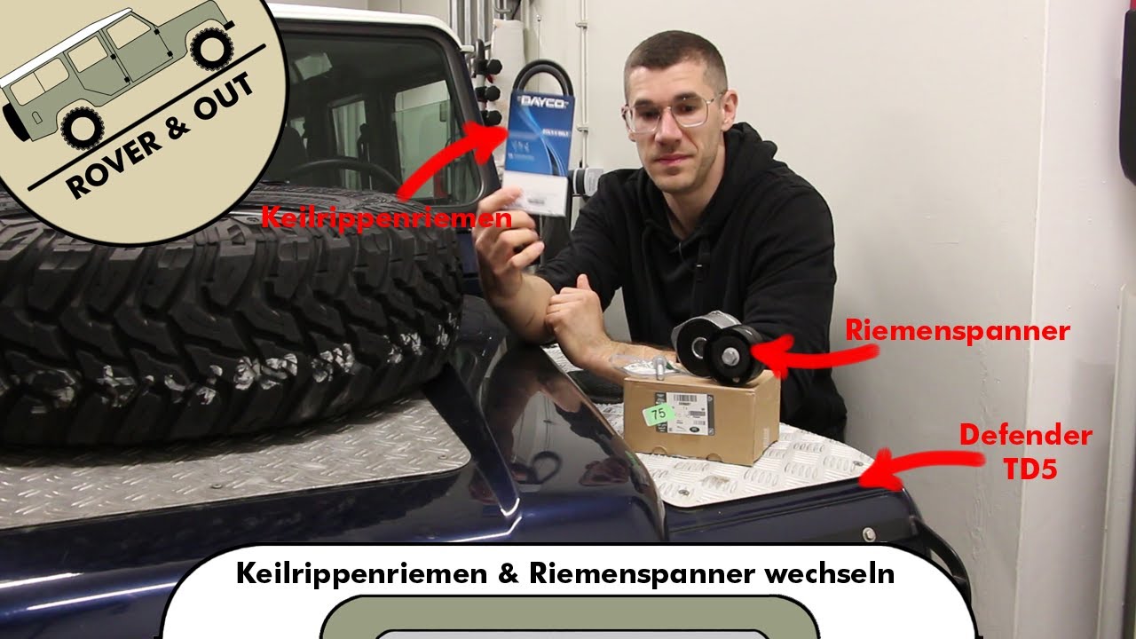 Land Rover Defender TD5 - Keilrippenriemen & Riemenspanner wechseln