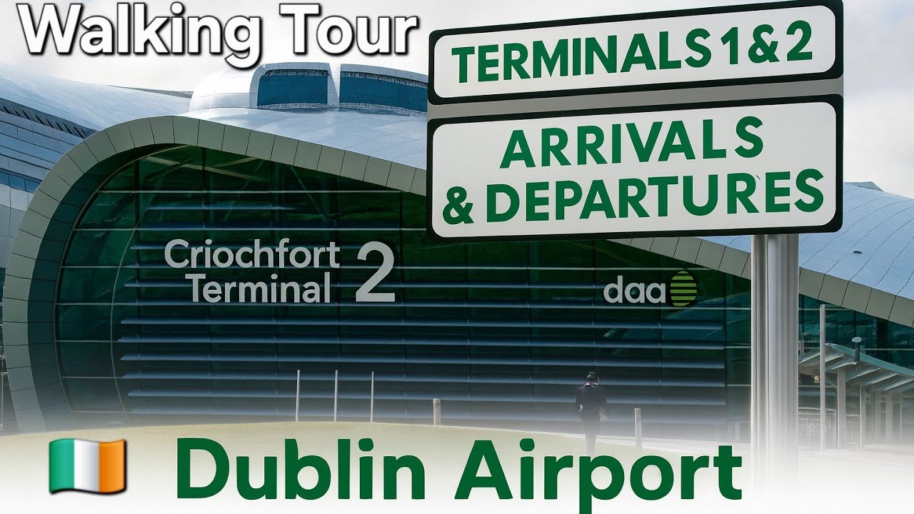 Dublin Airport Tour | Terminals 1 & 2 Arrivals + Departures Guide