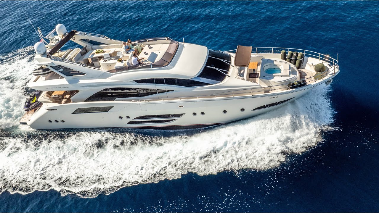 Dalia | Dominator 780 S for Charter in Croatia | 23m Flybridge Yacht with Jacuzzi