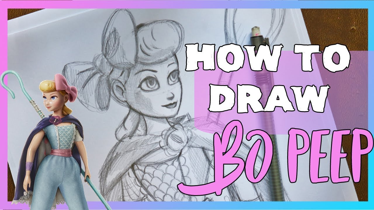 How to Draw BO PEEP from Disney, Pixar's TOY STORY