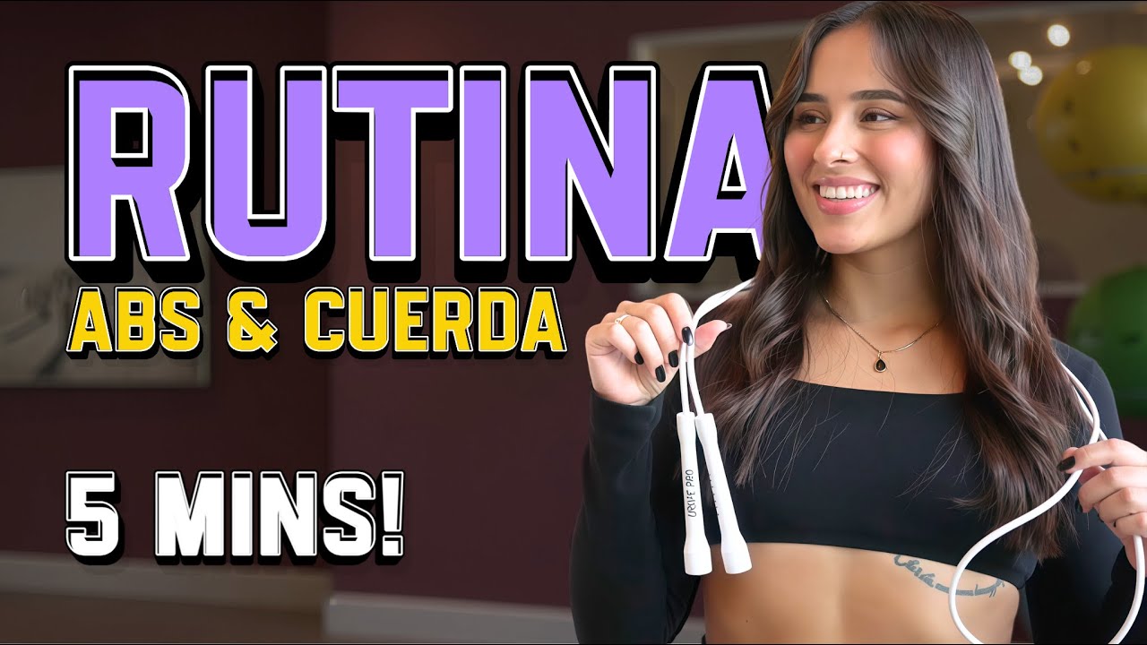 RUTINA RÁPIDA DE SALTO DE CUERDA & ABS (5 MINS) PRINCIPIANTES