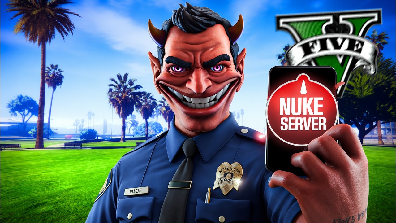 DETRUIRE LE SERVEUR AVEC UN ADMIN CORROMPU ☠️ (troll gta rp)