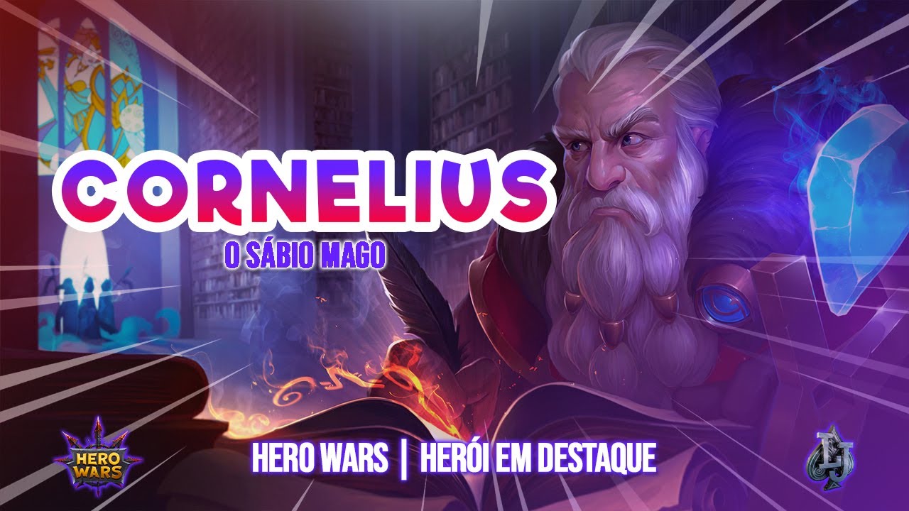 Hero Wars Personagens! Cornélius o sábio mago counter de mágicos.