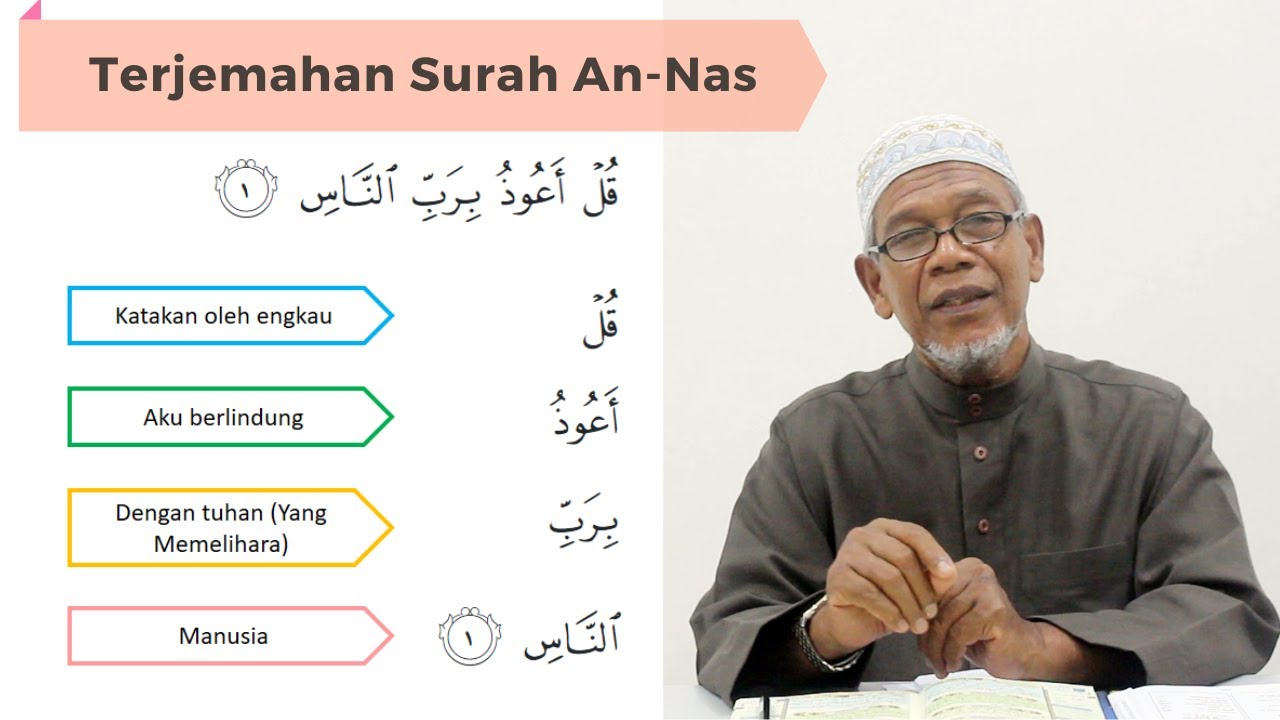 Terjemahan Surah An-Nas Kaedah Harfiyah