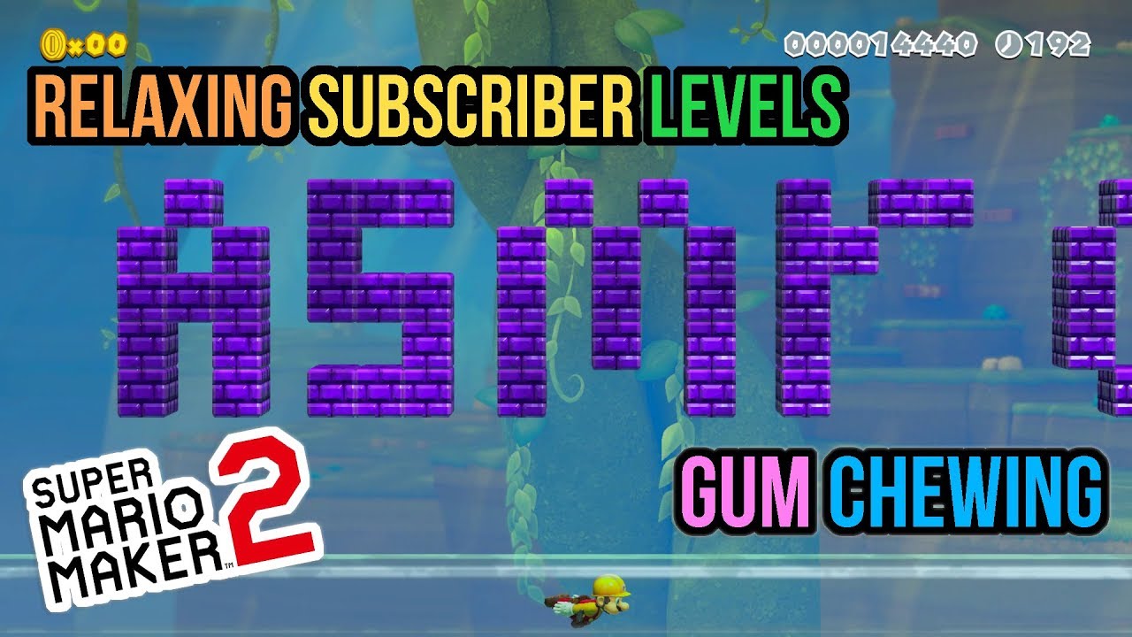 ASMR Gaming | Super Mario Maker 2 Relaxing Subscriber Levels Gum Chewing 🎮🎧Whispering😴💤