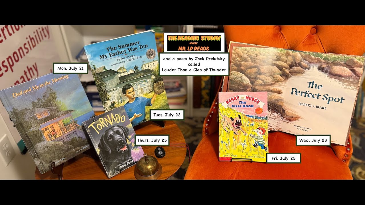 LIneup For the Week Of July 21 in the Reading Studio.