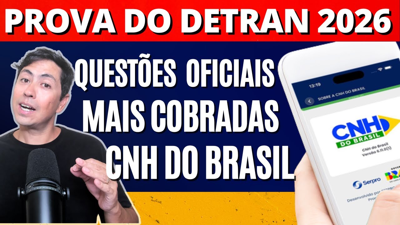SIMULADO DETRAN CNH DO BRASIL 2026 QUESTOES BEM COBRADAS NA PROVA 2026