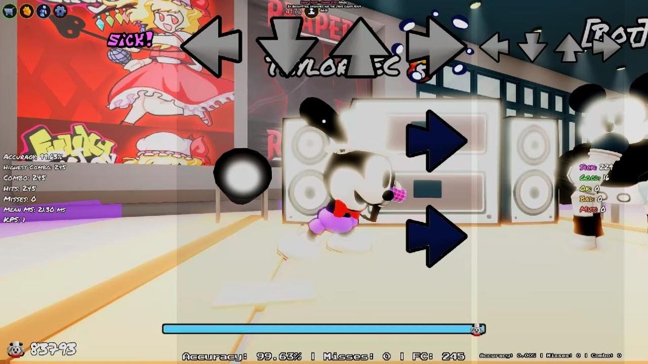 Doing FNF Indie Cross Cuphead week in Roblox