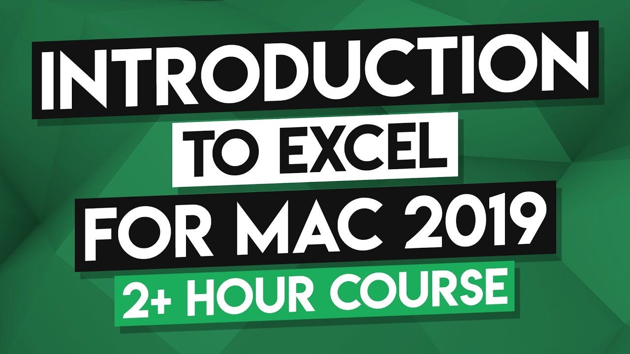 Microsoft Excel Mac Tutorial: MS Excel Mac Training Course - 2+ Hours