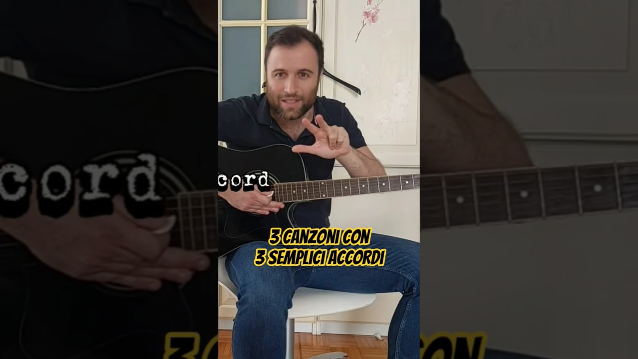 3 accordi facili per suonare 3 canzoni famose con la chitarra!