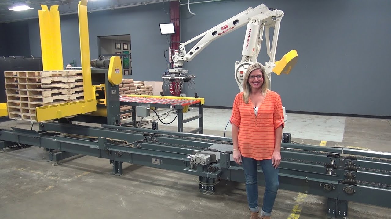 ABB Model IRB640M97A,  4 Axis Robotic Palletizer