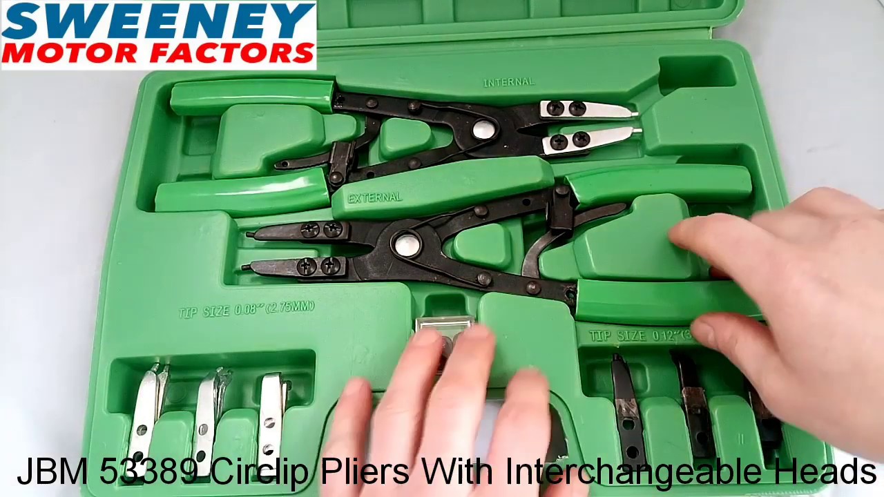 Circlip Pliers Set With Interchangeable Heads 10