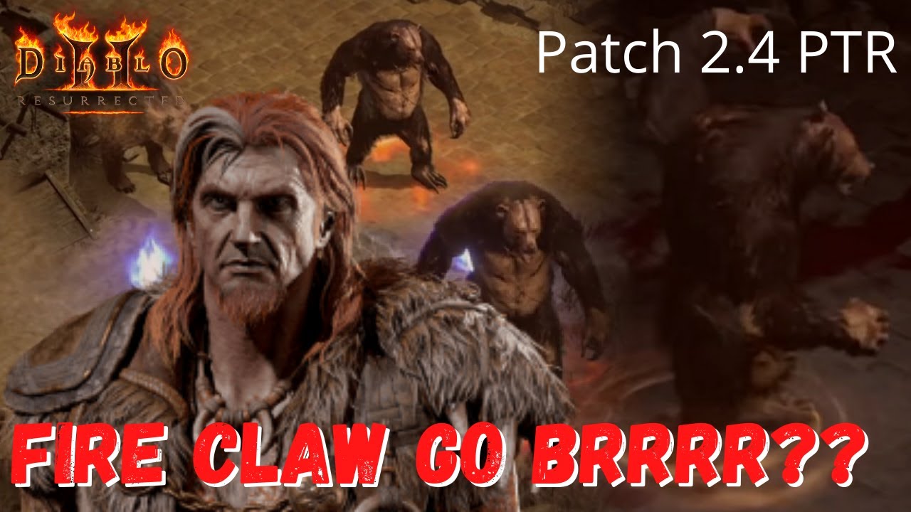 The NEW Fire Claw Druid - Patch 2.4 PTR - Diablo 2 Resurrected