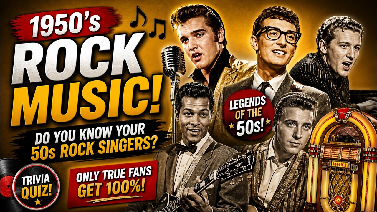 Know Your 50's Rock Music Singers? | 50's Music Trivia | Baby Boomer Trivia| Baby Boomers Music