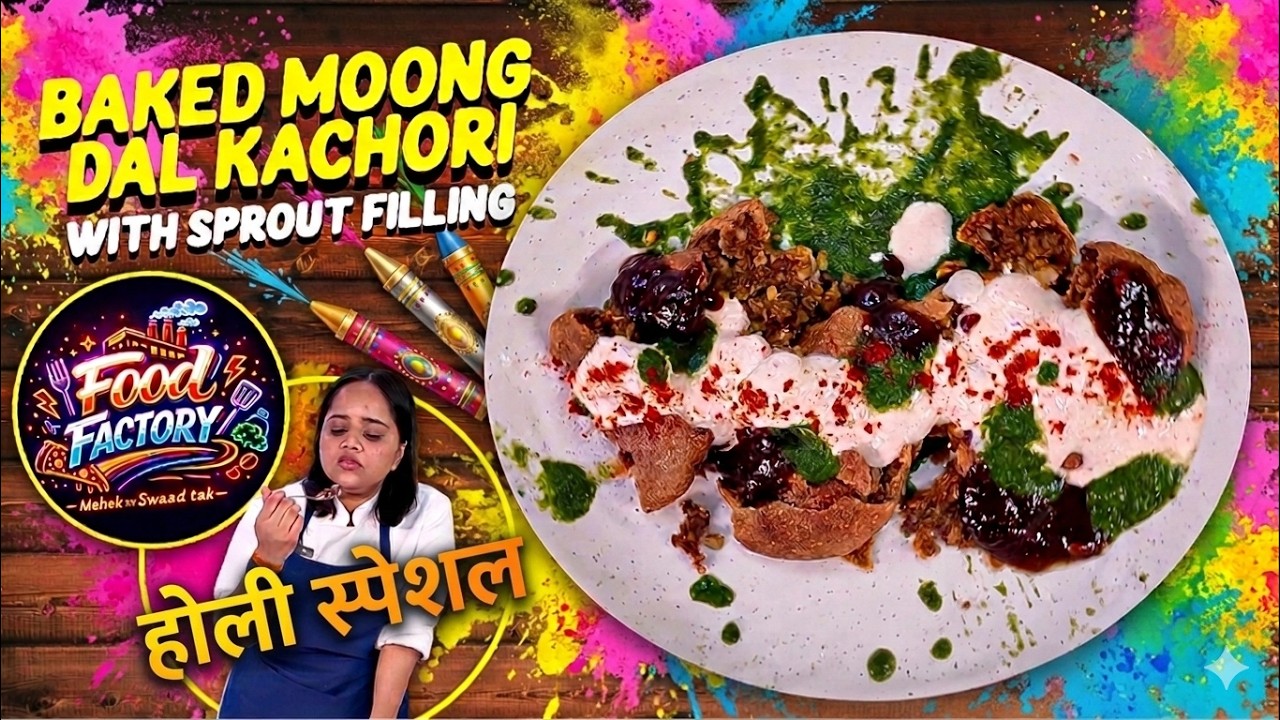 Moong Dal Kachori | Baked Kachori with Healthy Sprout Filling | Easy Snack Recipe!