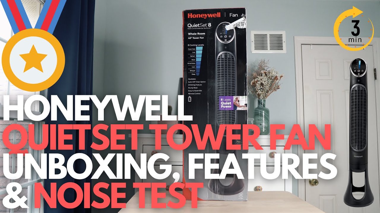 Honeywell Quietset Tower Fan - Quiet for sleep? Let's unbox and review it.