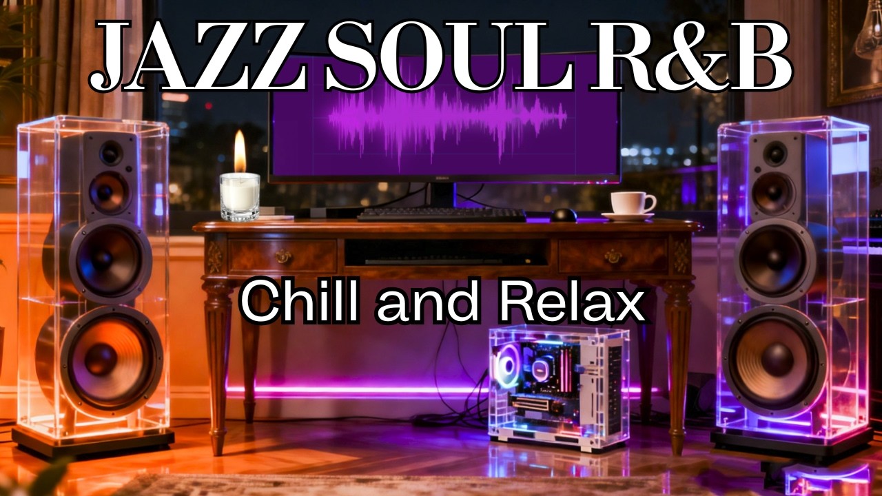 Smooth Jazz Soul R&B Mix 🎧 Warm Night Lounge for Focus & Relaxation