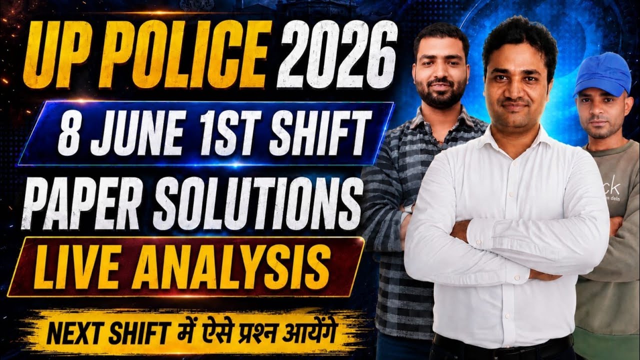 UP Police 2026 08 June 1st Shift Paper Analysis | Safe Score | Exam Review | Expected Cut Off